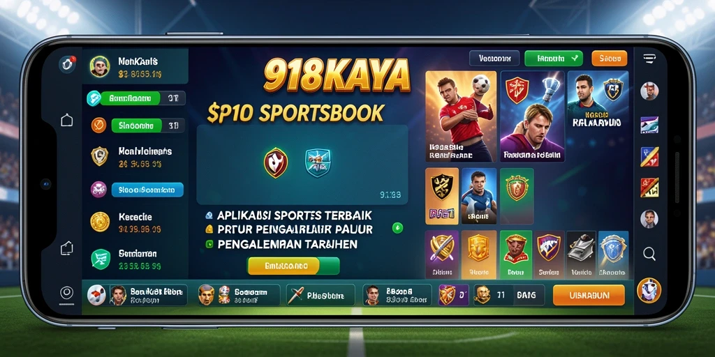 Tampilan antarmuka pengguna 918KAYA yang menarik dan interaktif.