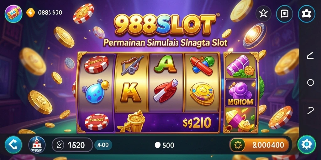 Tampilan menawan dari gameplay 988SLOT yang penuh warna.
