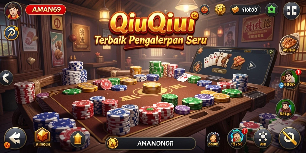 Screenshot gameplay QiuQiu AMAN69 yang seru dan menarik.