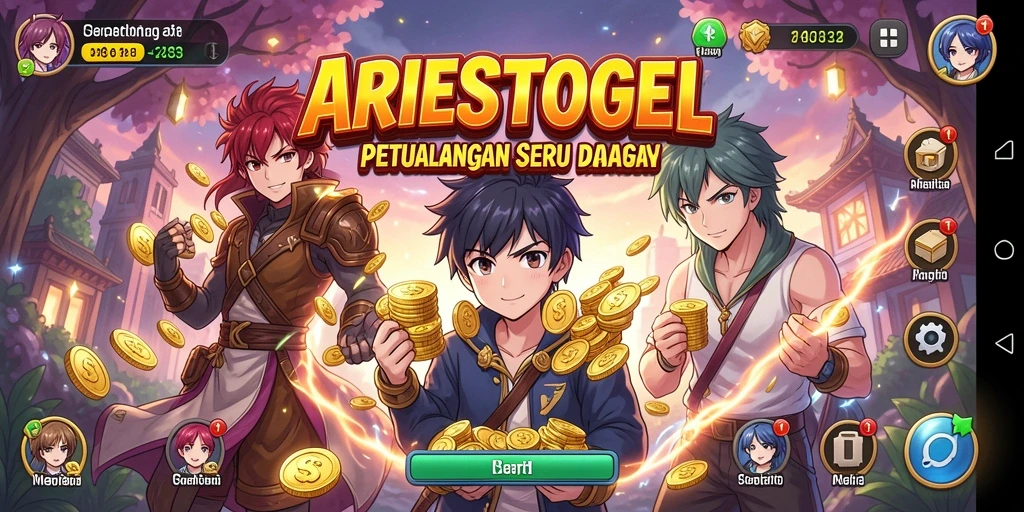 Tampilan gameplay ARIESTOGEL yang menakjubkan.