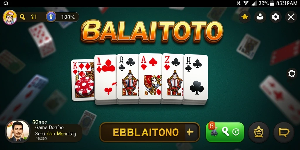 Screenshot gameplay BALAITOTO yang menampilkan pertarungan seru di Domino.