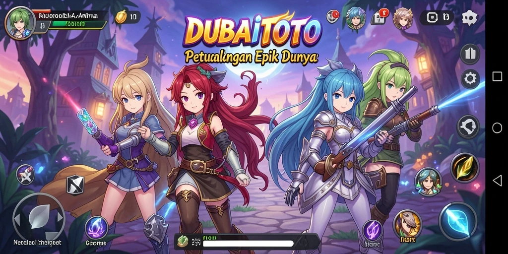 Gameplay menarik dari DUBAITOTO dengan karakter anime.