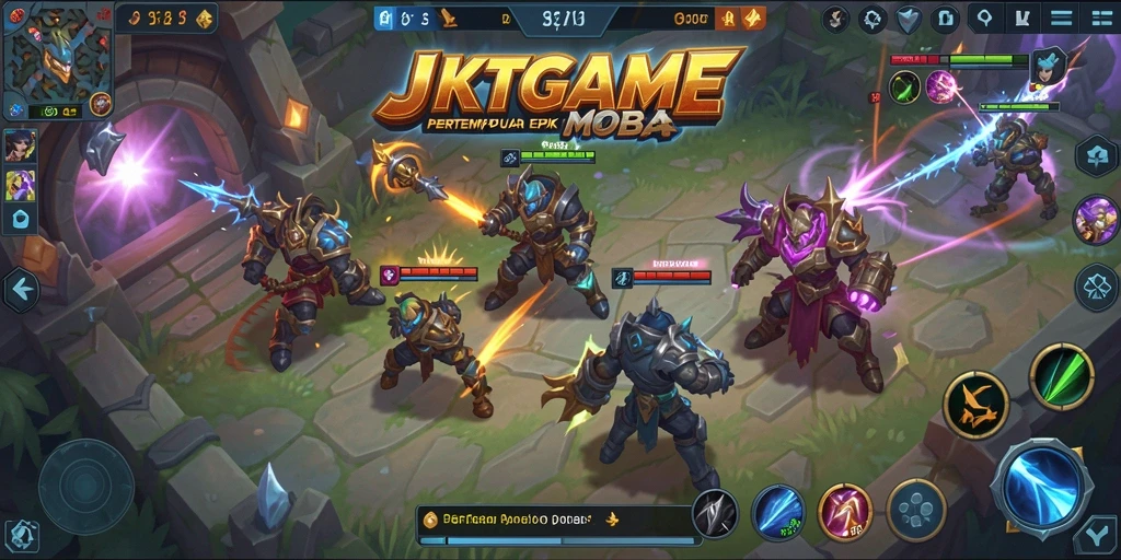 Gameplay intens di arena JKTGAME yang penuh strategi dan aksi.