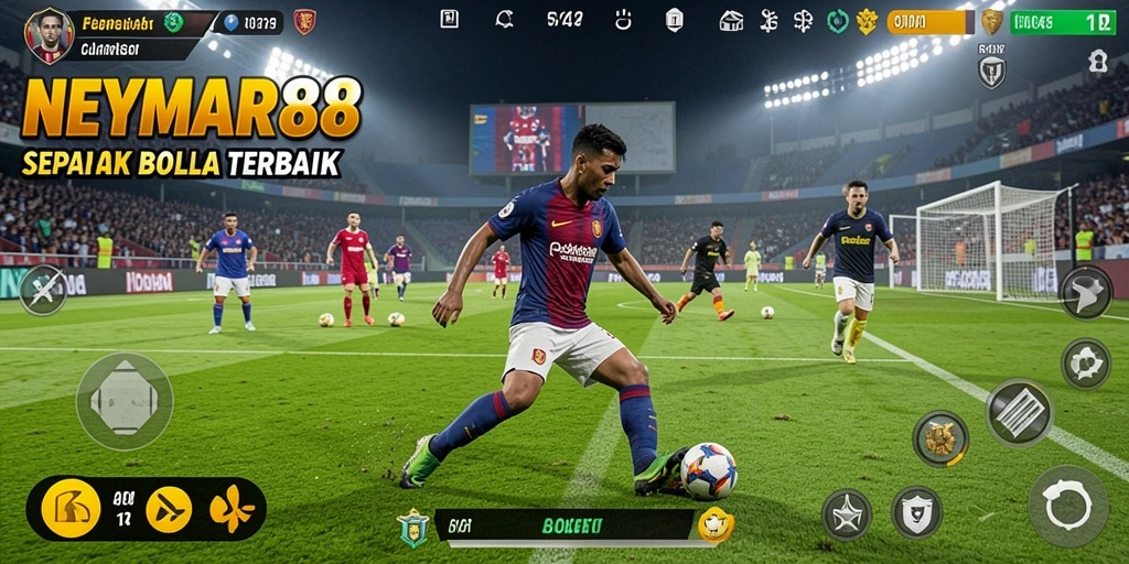 Tampilan gameplay intens dan seru dalam NEYMAR88.