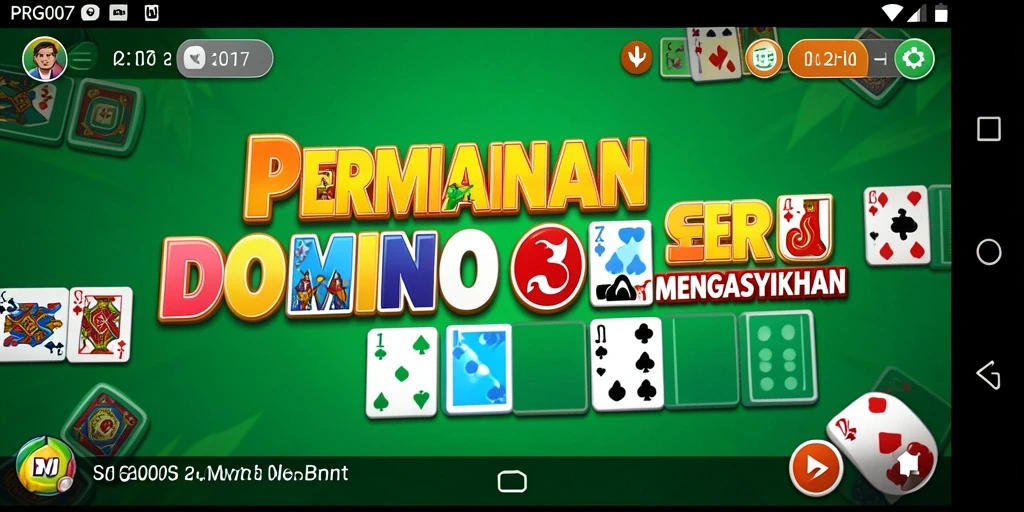 Screenshot gameplay PRG007 menunjukkan aksi seru permainan Domino.