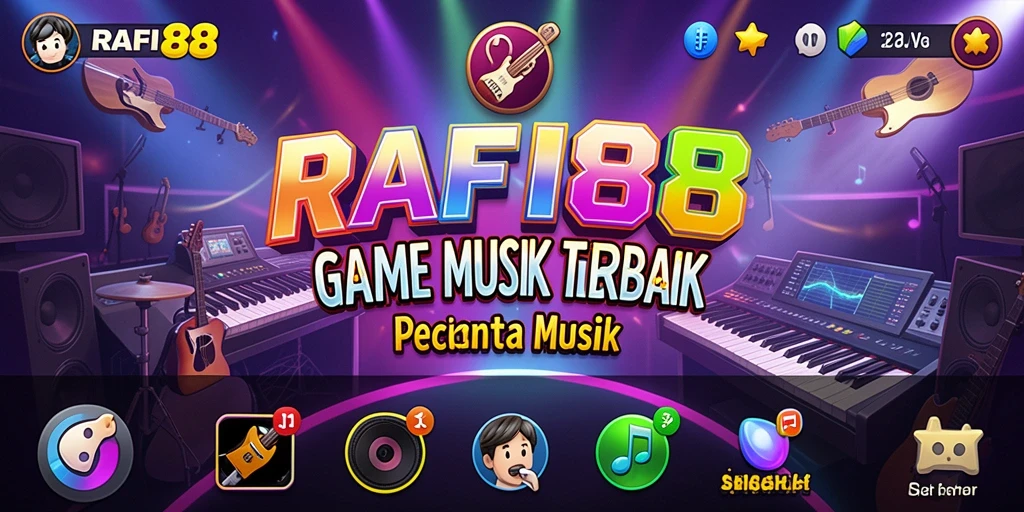 Screenshot gameplay RAFI88 yang menampilkan tantangan musik yang seru.