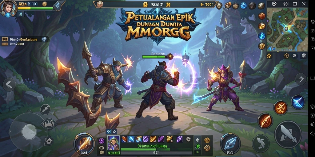 Gameplay seru dan interaktif dalam MMORPG REMI101.