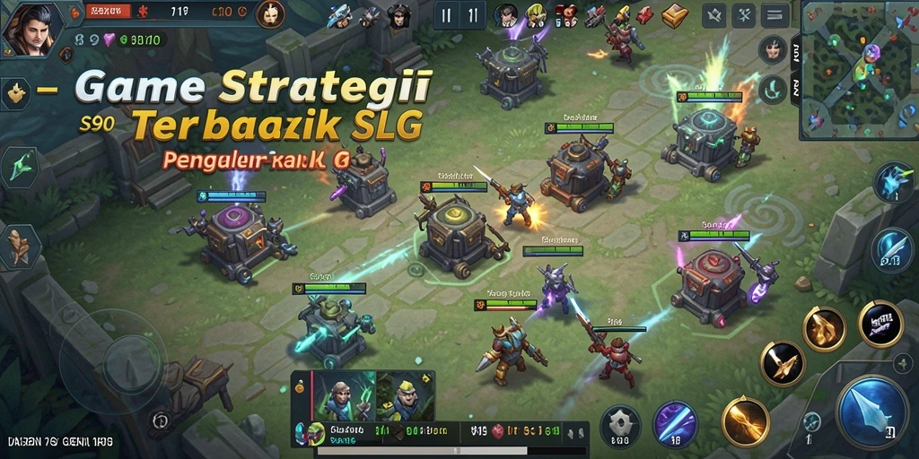 Screenshot utama S80 menunjukkan pertempuran seru dan pembangunan kerajaan yang megah.