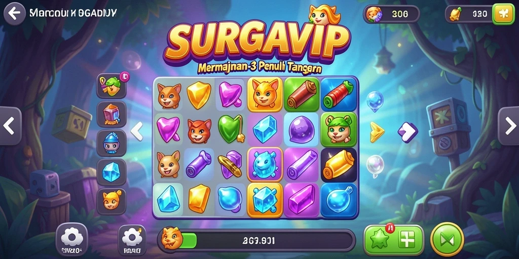 Gameplay SURGAVIP yang menantang dan menarik dalam kategori Match-3.