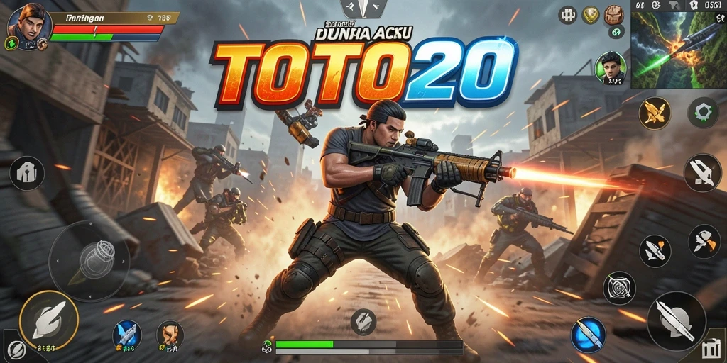 Screenshot dari TOTO20 menampilkan aksi seru dalam pertempuran.