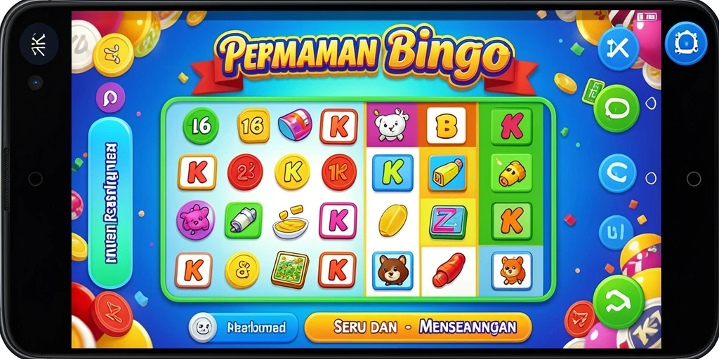 Tampilan gameplay seru dan interaktif dalam ZK6 Bingo.